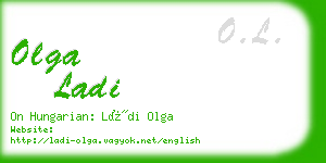 olga ladi business card